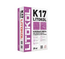 LitoKol K17 клей для внутренней и наружной облицовки керамической плиткой, мозаикой, мрамором на стенах и полах