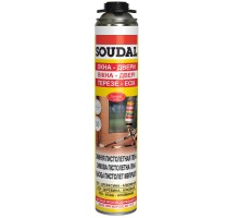 Пена пистолетная Желтая SOUDAL зимняя 750мл  (12)