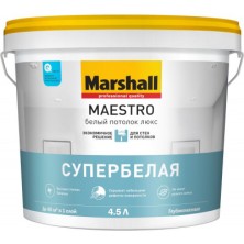 Maestro Белый потолок люкс Глубокоматовая 4.5л