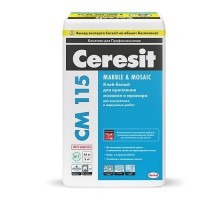 Клей для мрамора и мозайки Церезит Ceresit CM 115 (25кг)