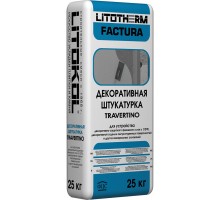 Litotherm Factura TRAVERTINO декоративная фасадная штукатурка 25кг