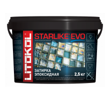 ЭПОКСИДНАЯ затирка ЛИТОКОЛ двухкомпонентная Starlike EVO 1 кг Затирочная смесь на эпоксидной основе 2,5кг Cold Collection