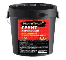 Грунт NovaTech акриловый Фасадный глубокого проникновения 10л