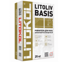 Грубый ровнитель для пола LITOLIV BASIS Litokol высокопрочный 25кг  от 20 до 80 мм