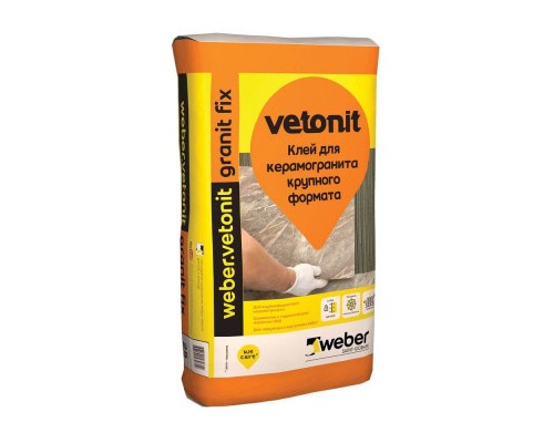 Клей Ветонит ГРАНИТ Фикс для керамогранита weber vetonit granit fix 25кг