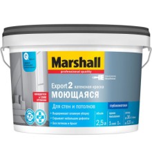 Краска латексная Marshall EXPORT-2 BW глубокоматовая (2.5л)