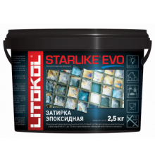 ЭПОКСИДНАЯ затирка ЛИТОКОЛ двухкомпонентная Starlike EVO GLAM 2,5кг Затирочная смесь на эпоксидной основе 2,5кг GLAM Collection различного цвета