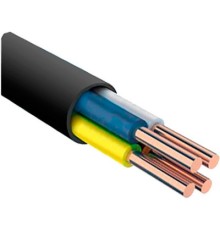 ВВГнг(А)-LS 4х2,5 плоский медный негорючий кабель ГОСТ (1м)
