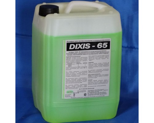 Теплоноситель на основе этиленгликоля DIXIS-65 канистра 10кг