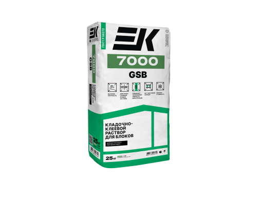 Кладочно-клеевой состав для высокопористых материалов EK 7000 gsb (25кг) для газобетона и пенобетона