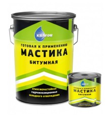 Мастика битумная Krafor 16кг для гидроизоляционных работ