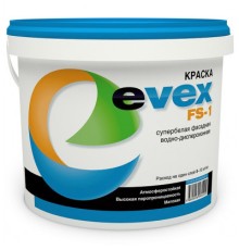 Краска фасадная супербелая EVEX FS-1 (14кг)