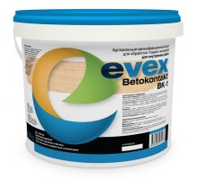 Грунтовка Бетоконтакт EVEX BK-1 15л Адгезионный мелкофракционный грунт для обработки гладких оснований