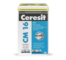 Клей для плитки Ceresit CM 16 эластичный (25кг)