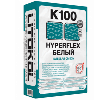 Цементный клей HYPERFLEX K100 20кг белый для укладки Керлита Kerlite и Ламинам Laminam
