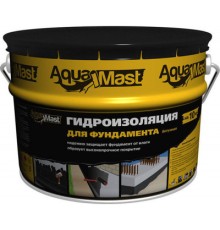 Мастика битумная для фундамента Aquamast 18 кг