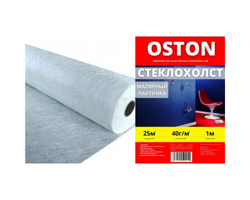 Стеклохолст Паутинка OSTON (1х25м) 40гр/м2